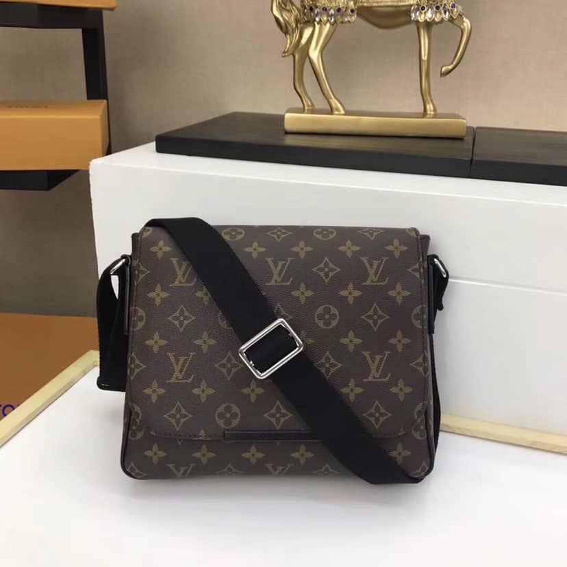 Louis Vuitton Monogram Macassar Canvas District PM Replica Shoulder Bag M40935