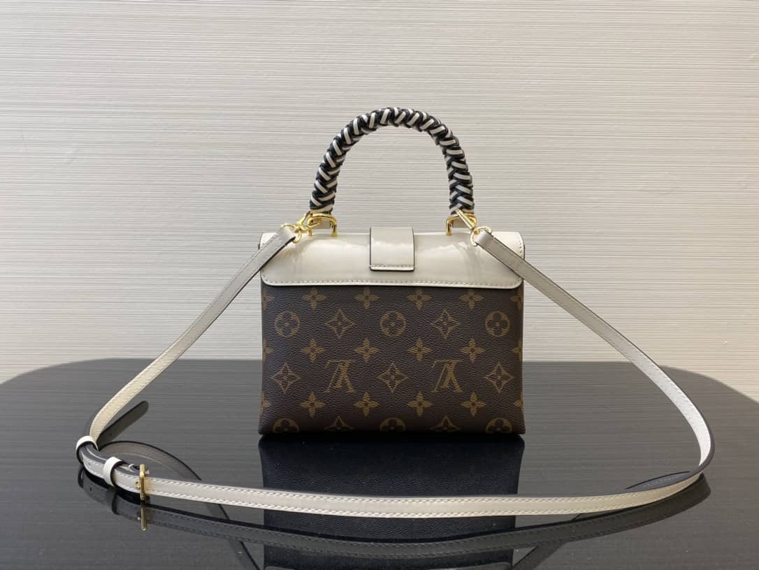 Louis Vuitton Monogram Canvas Locky BB Bag Replica White M44321