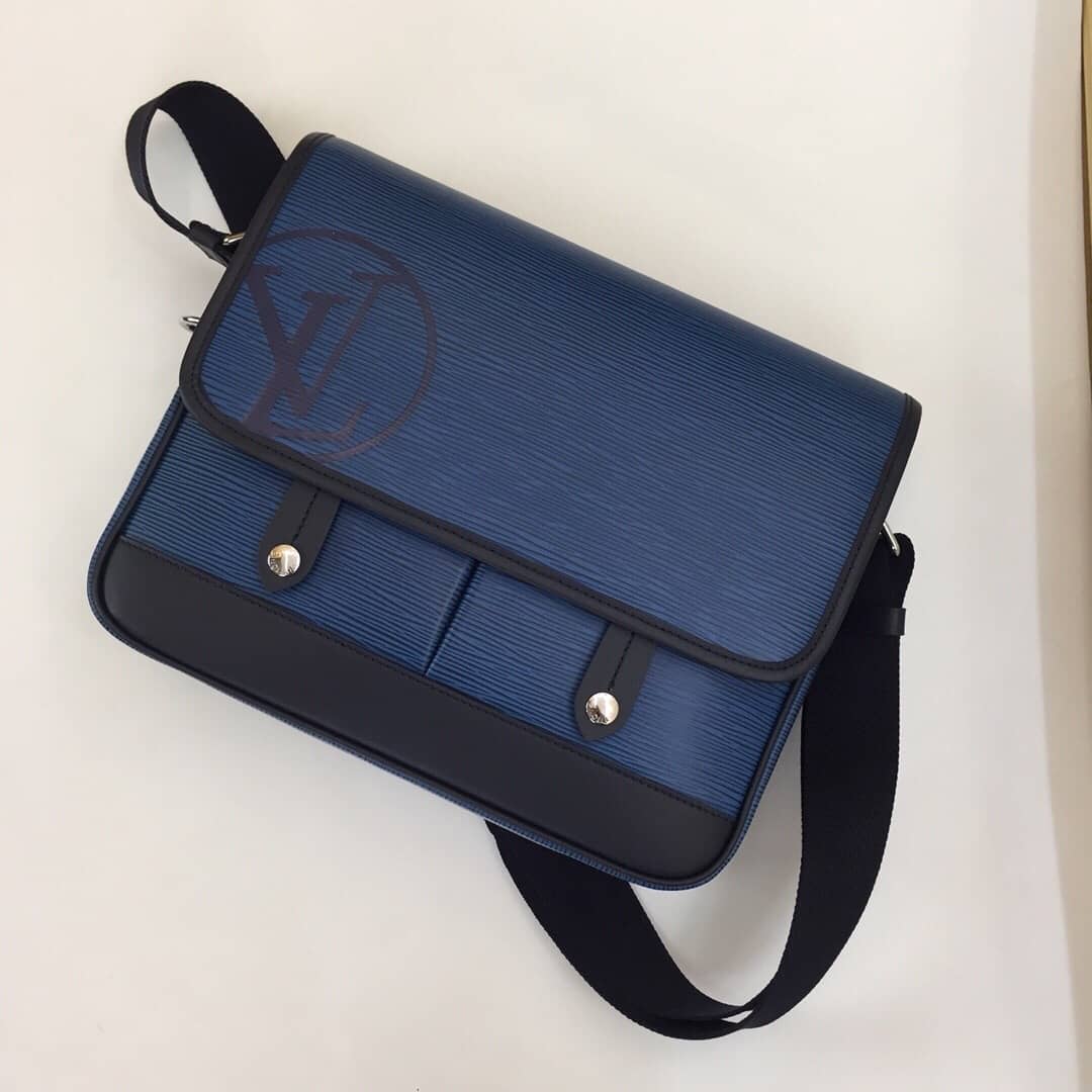 Louis Vuitton Epi Downtown PM Messenger Bag Replica Blue M53492