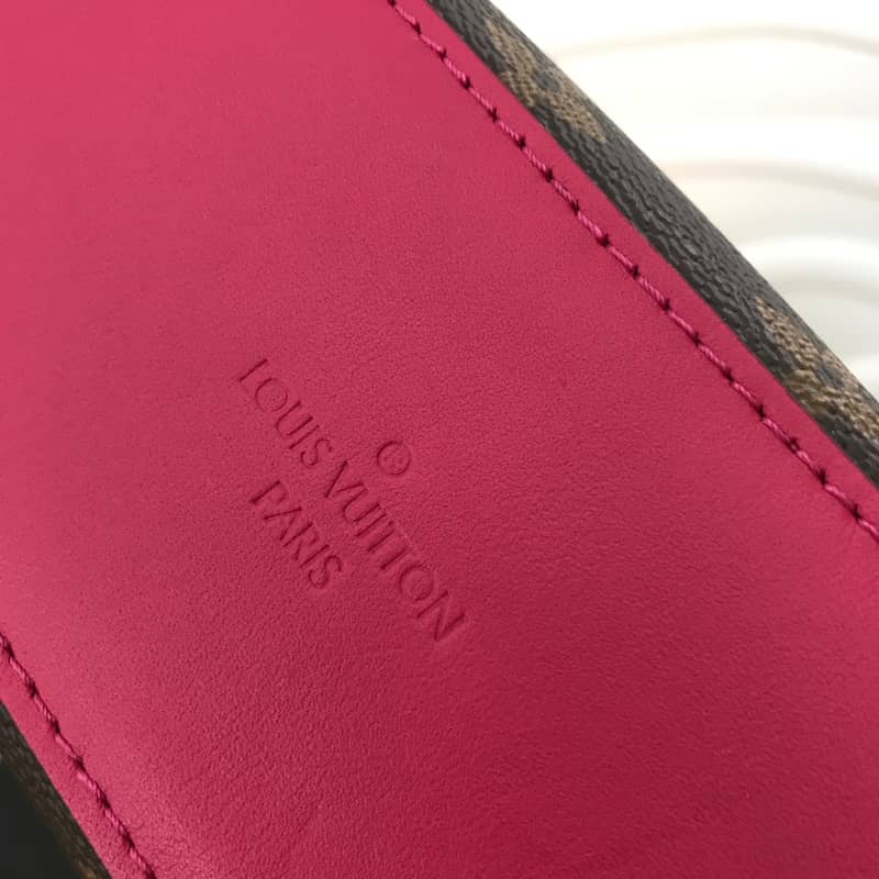 Louis Vuitton Saintonge Monogram Canvas Replica Shoulder Bag Pink Red M43557