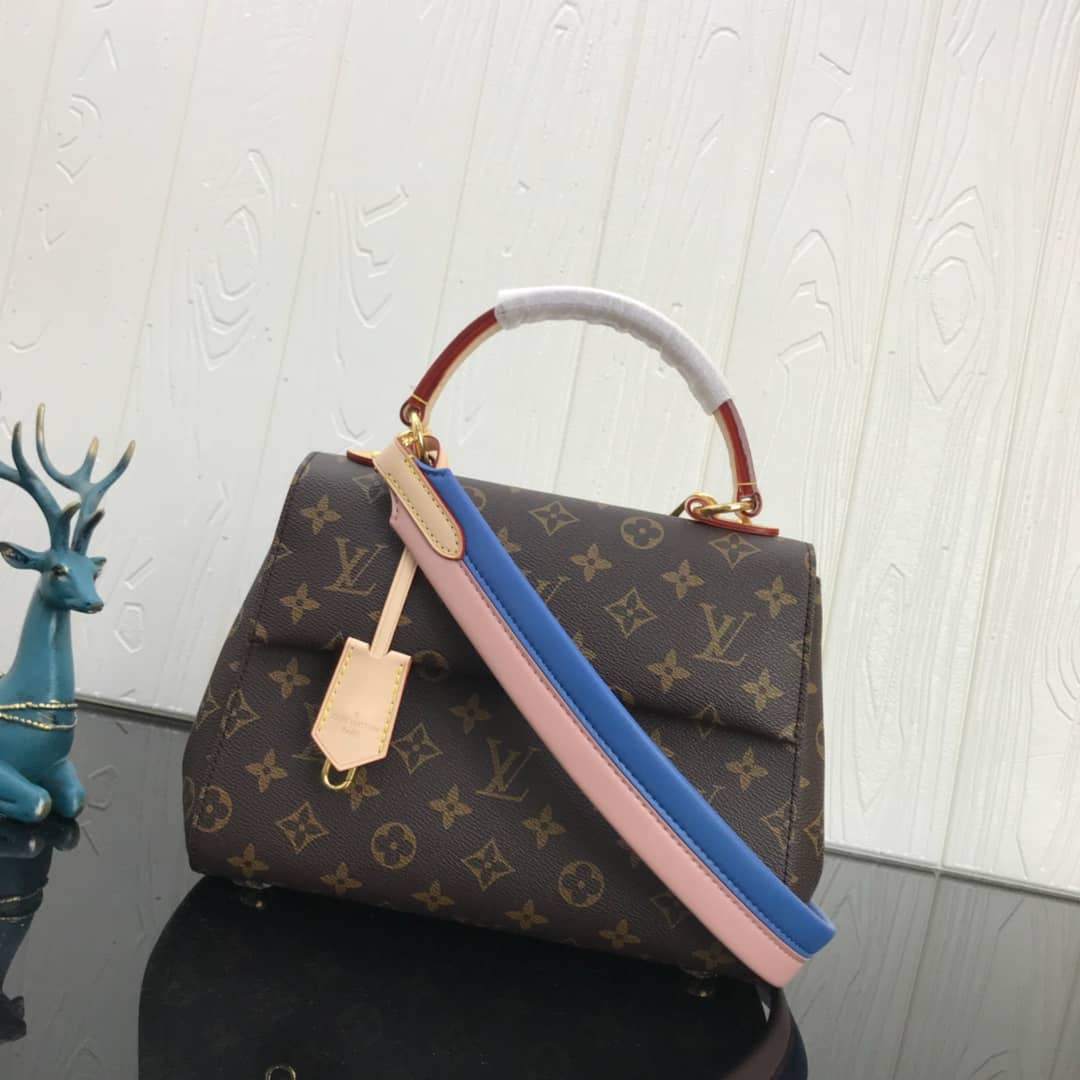 Louis Vuitton Cluny Bb Monogram Canvas Shoulder Bag Replica Blue M42738