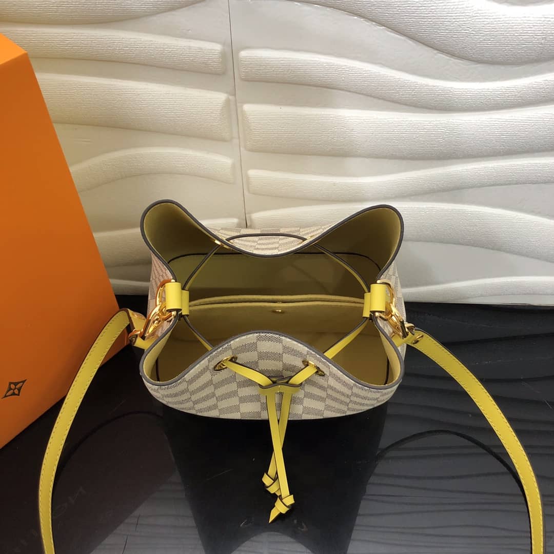 Louis Vuitton Noe Monogram Canvas Replica Bucket Bag Yellow
