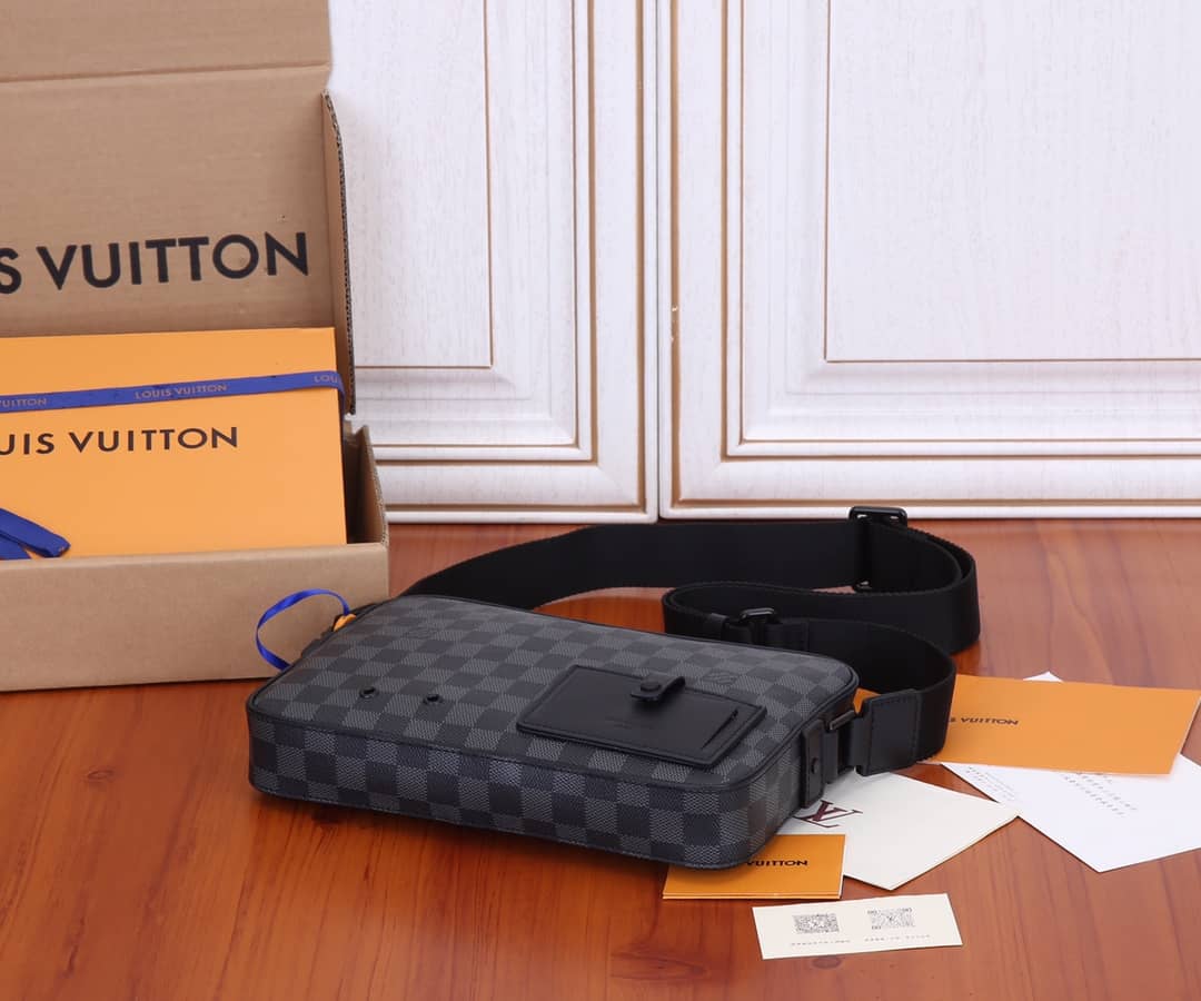 Louis Vuitton Alpha Damier Graphite Canvas Messenger Bag Replica N40364