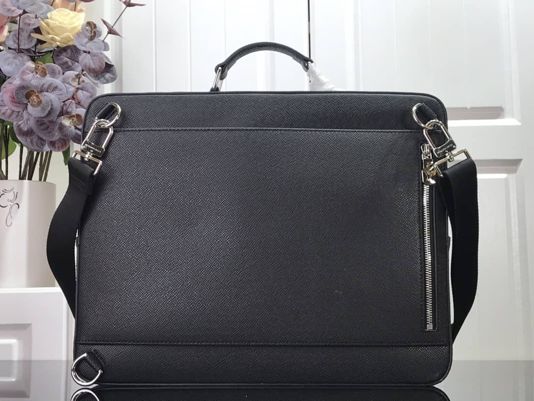 Louis Vuitton Briefcase Taiga Leather Black M30769 Replica