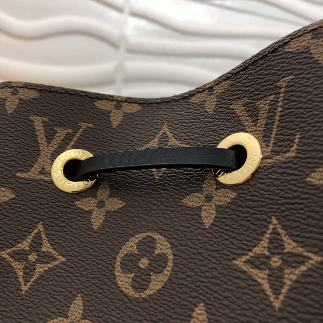 Louis Vuitton Noe Monogram Canvas Replica Bucket Bag Black
