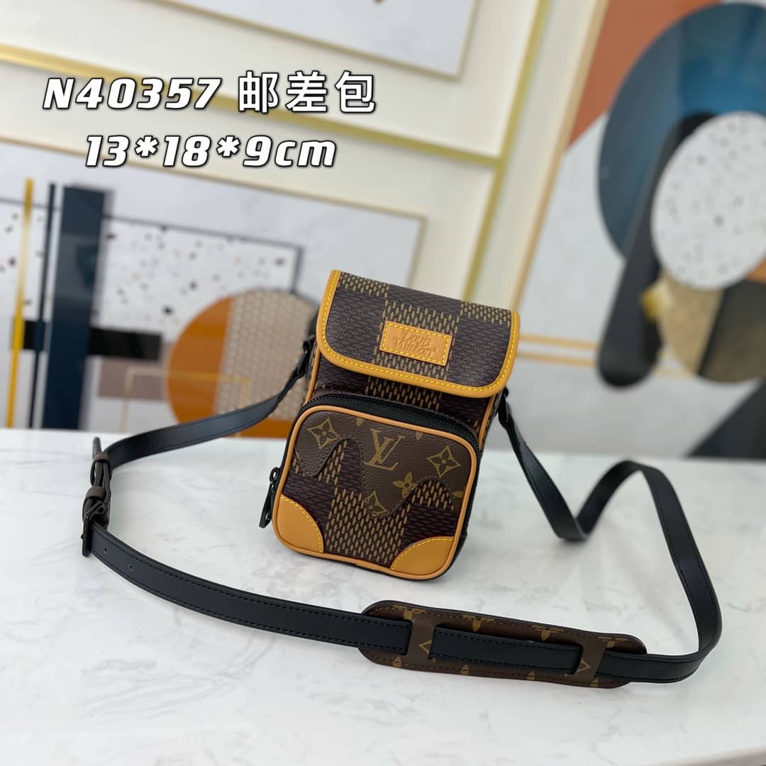 Louis Vuitton x Nigo Collab Damier Giant Crossbody Bag Replica N40357