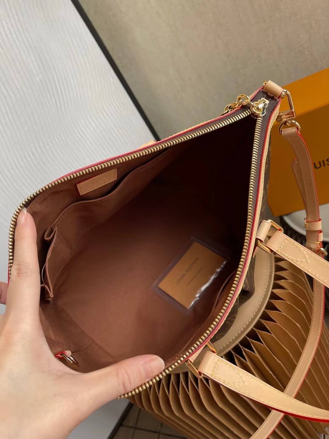 Louis Vuitton Palermo PM Canvas Brown M40145 Replica Shoulder Bag