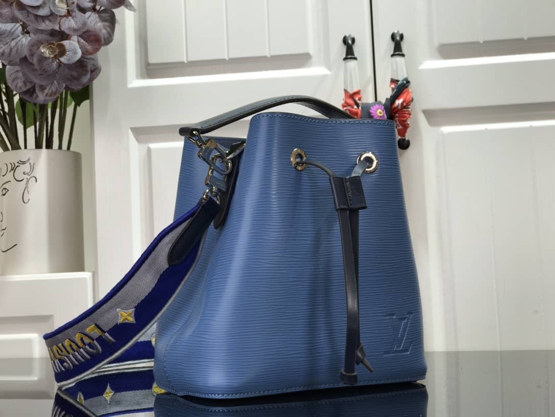 Louis Vuitton Neonoe BB Replica Bucket Bag Blue M57693