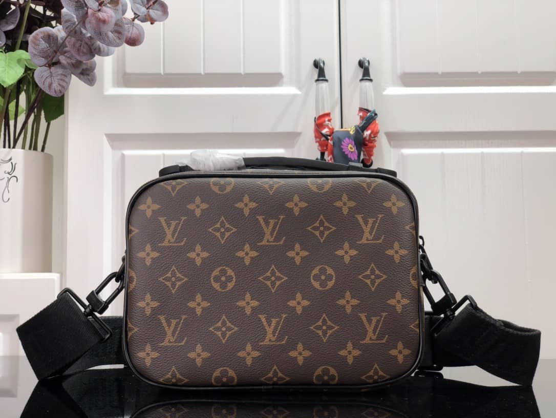 Louis Vuitton Monogram Macassar S Lock Messenger Bag Replica M45863