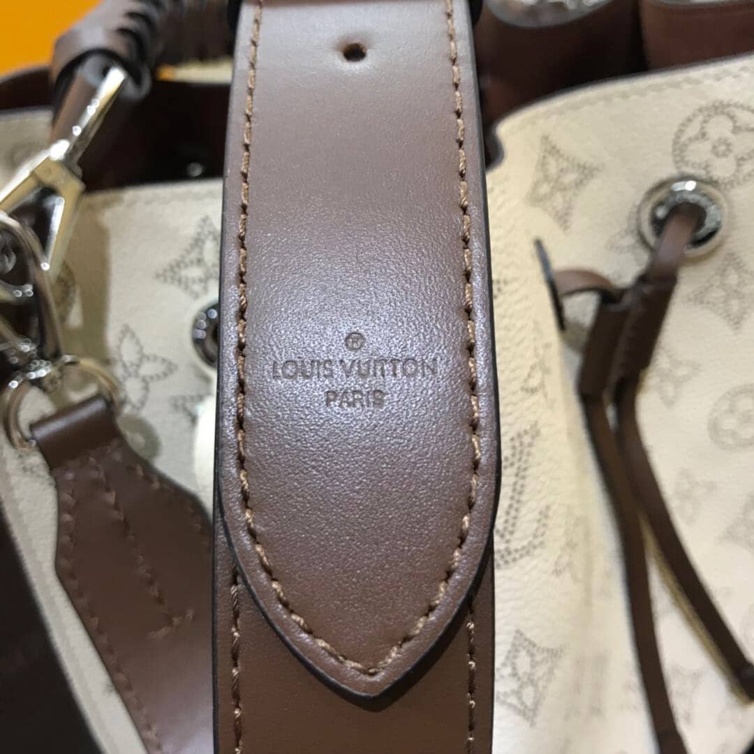 Louis Vuitton Mahina Muria Replica Handbag Beige White M55801