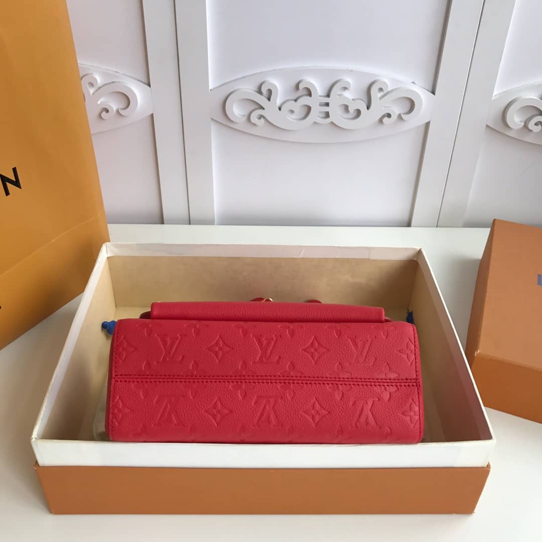 Louis Vuitton Monogram Empreinte Vavin PM Chain Replica Shoulder Bag Red M44151
