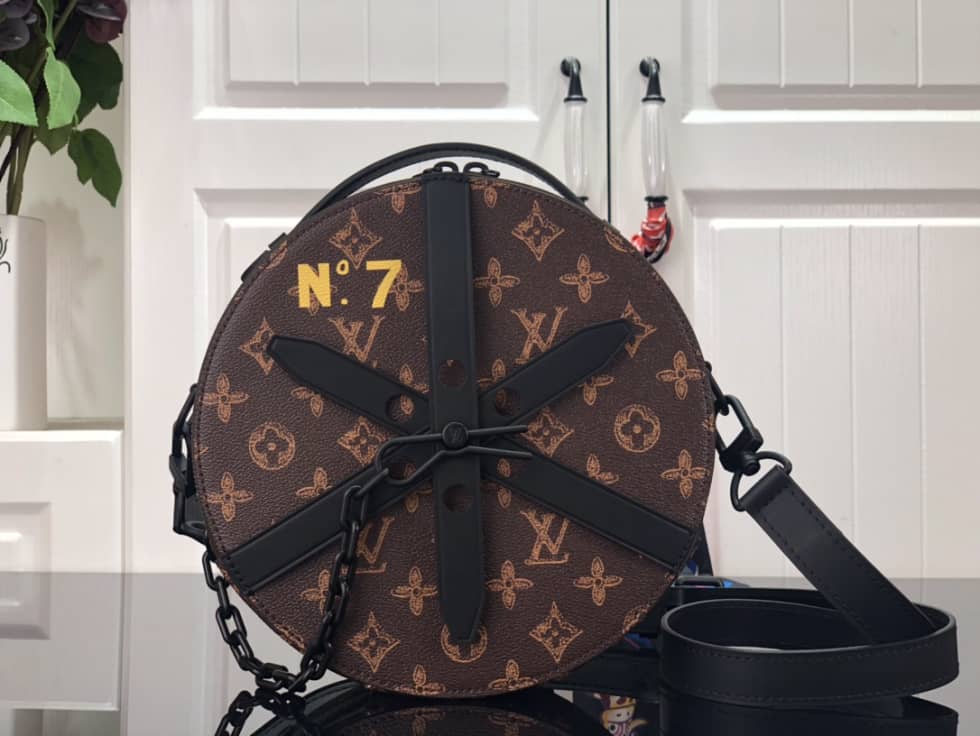 Louis Vuitton Wheel Box Monogram Brown M59706 Replica Crossbody Bag