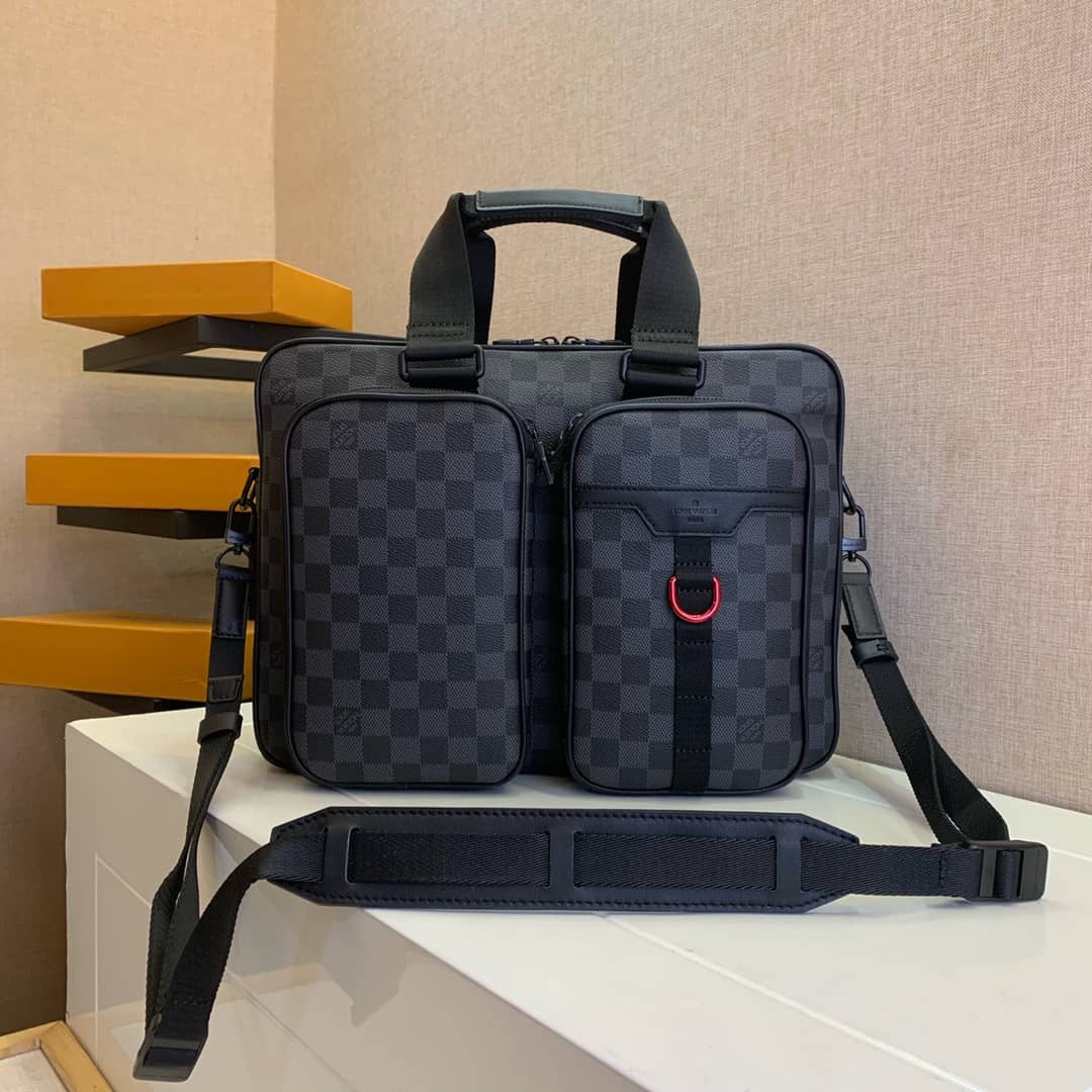 Louis Vuitton Damier Graphite Coated Canvas Utility Business Bag Replica N40278