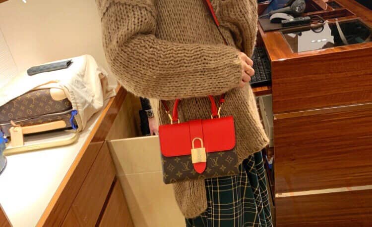 Louis Vuitton Monogram Canvas Locky BB Bag Replica Red M44321