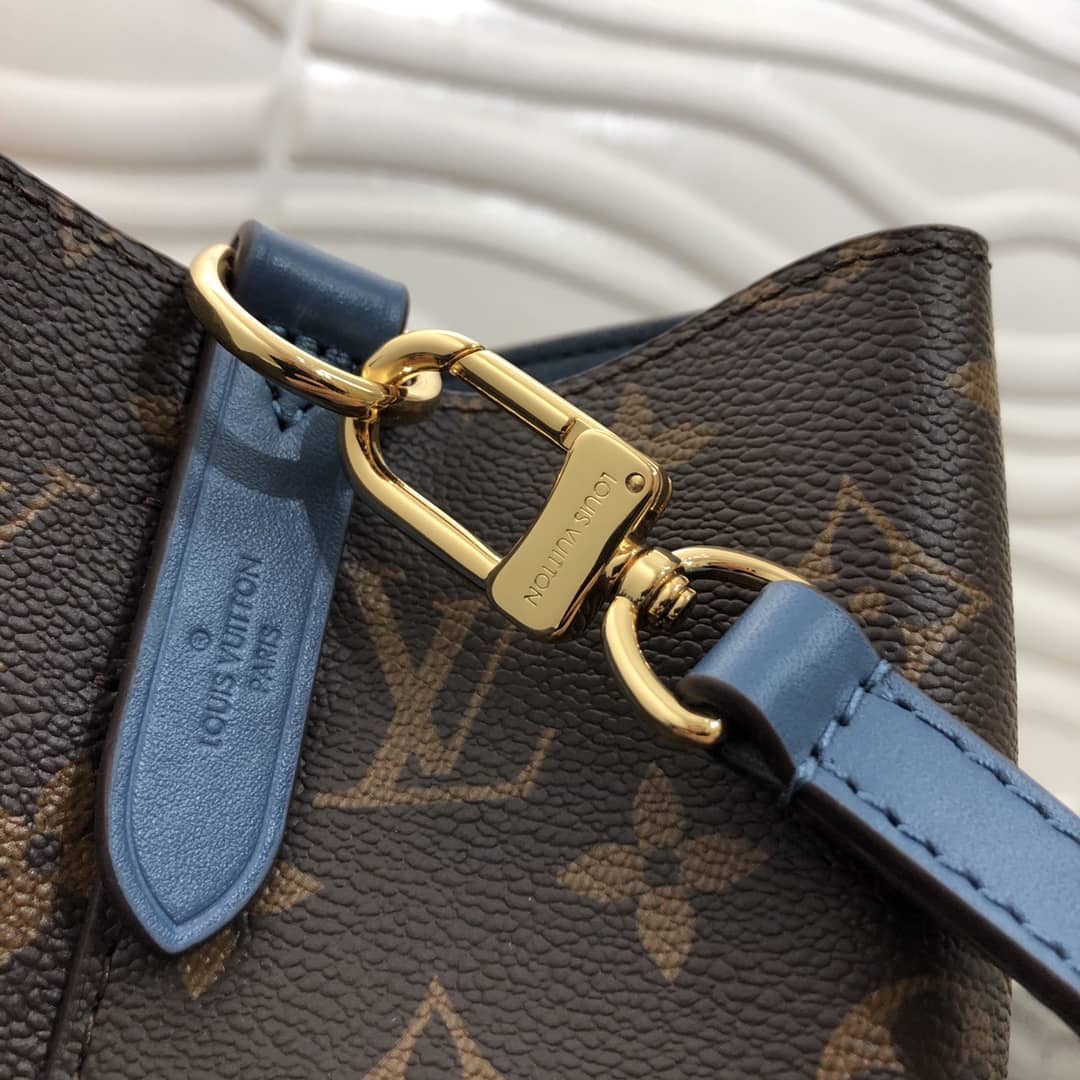 Louis Vuitton Neonoe Replica Bucket Bag Brown Blue M44020