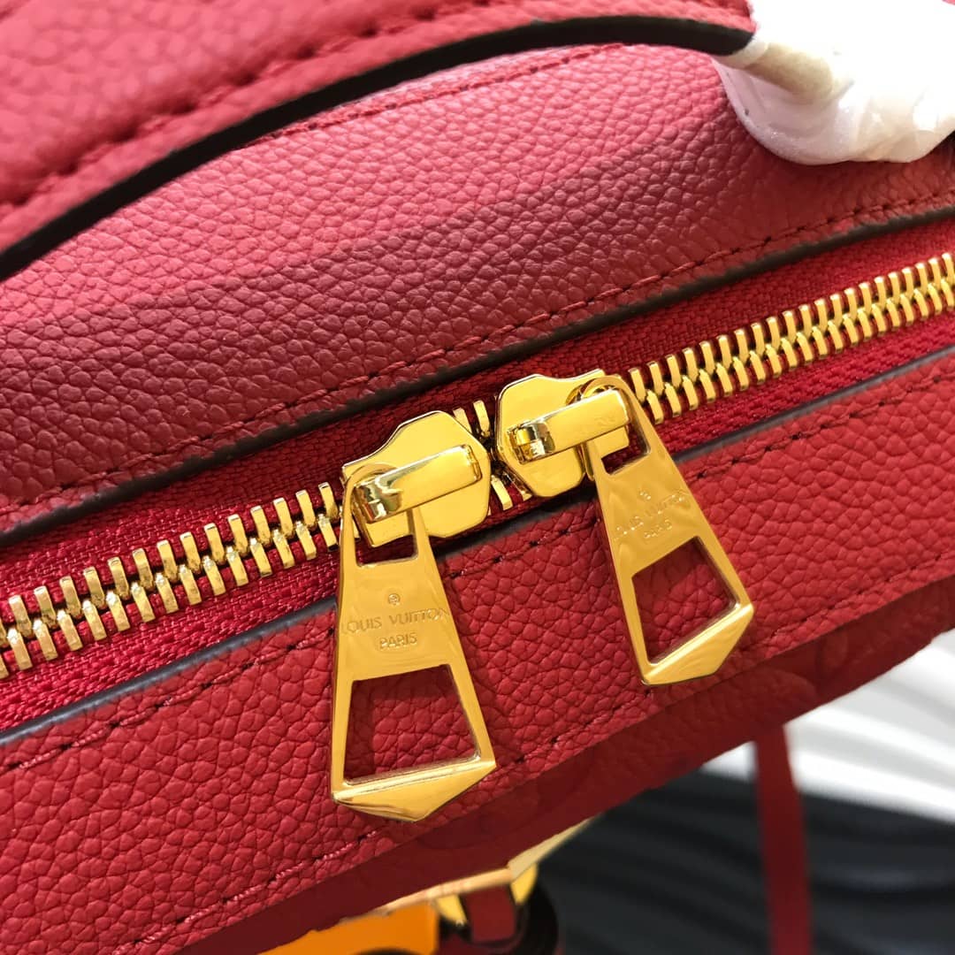 Louis Vuitton Monogram Empreinte Saintonge Replica Bag Red M44606