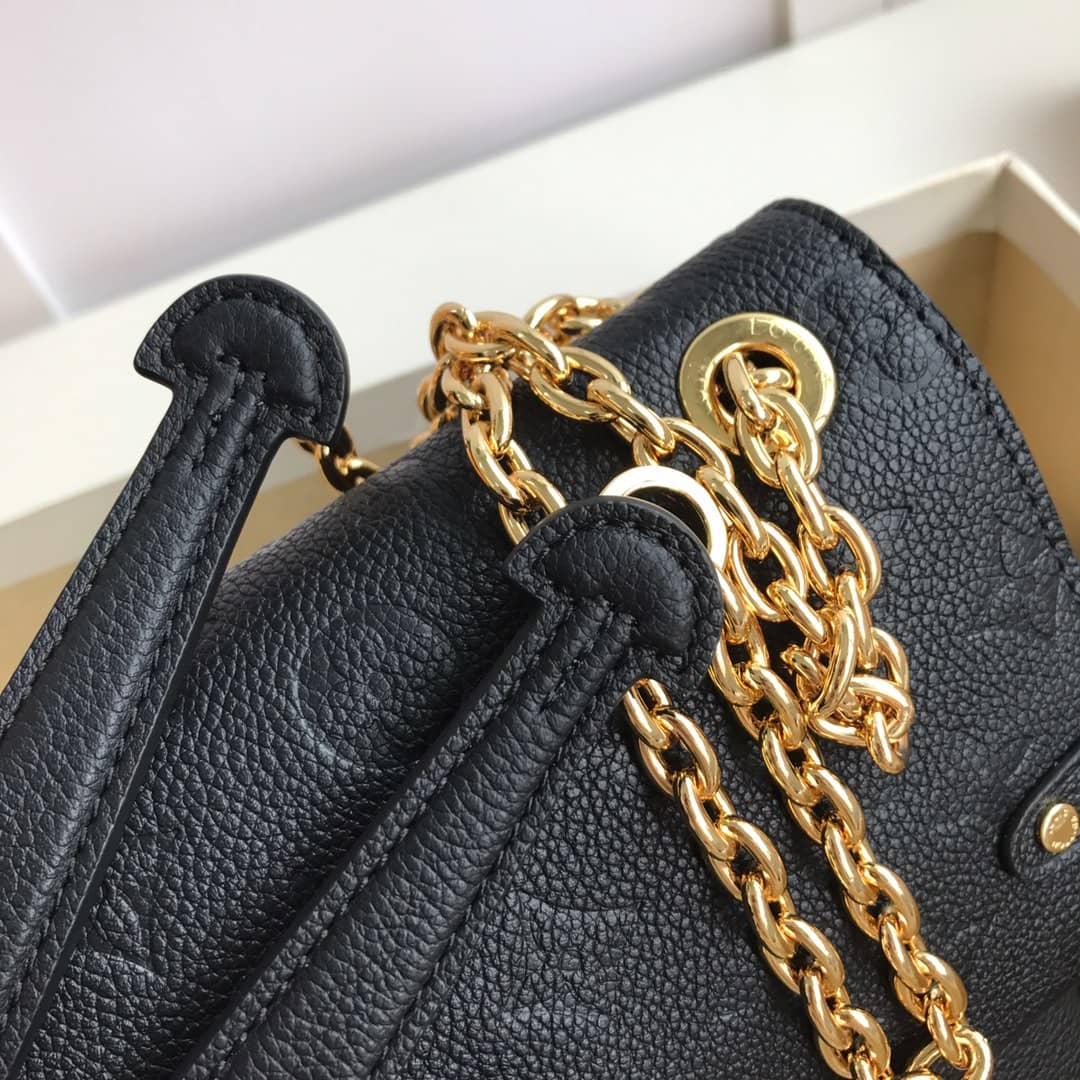 Louis Vuitton Monogram Empreinte Vavin PM Chain Replica Shoulder Bag Black M44151