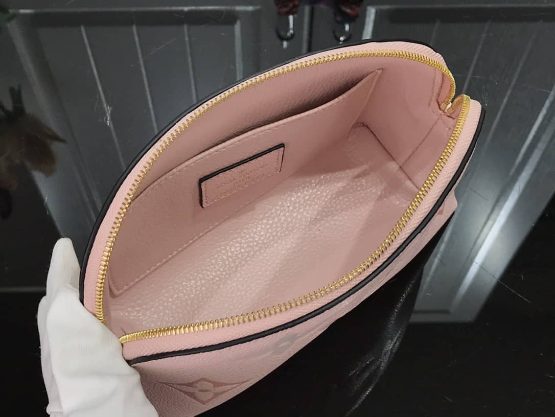 Louis Vuitton Monogram Empreinte Cosmetic Pouch Replica M80502