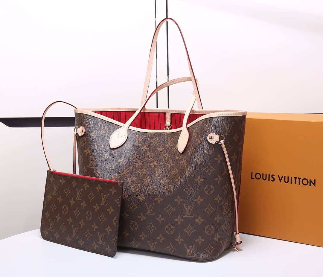 Louis Vuitton Monogram Neverfull MM Bag Replica Red M40995