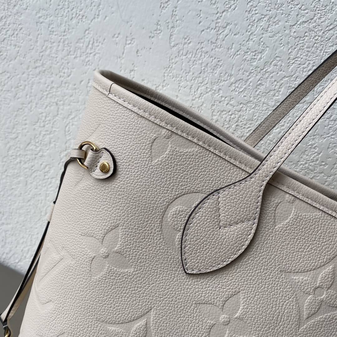 Louis Vuitton Neverfull Dupe MM Monogram Empreinte Leather Bag M45685