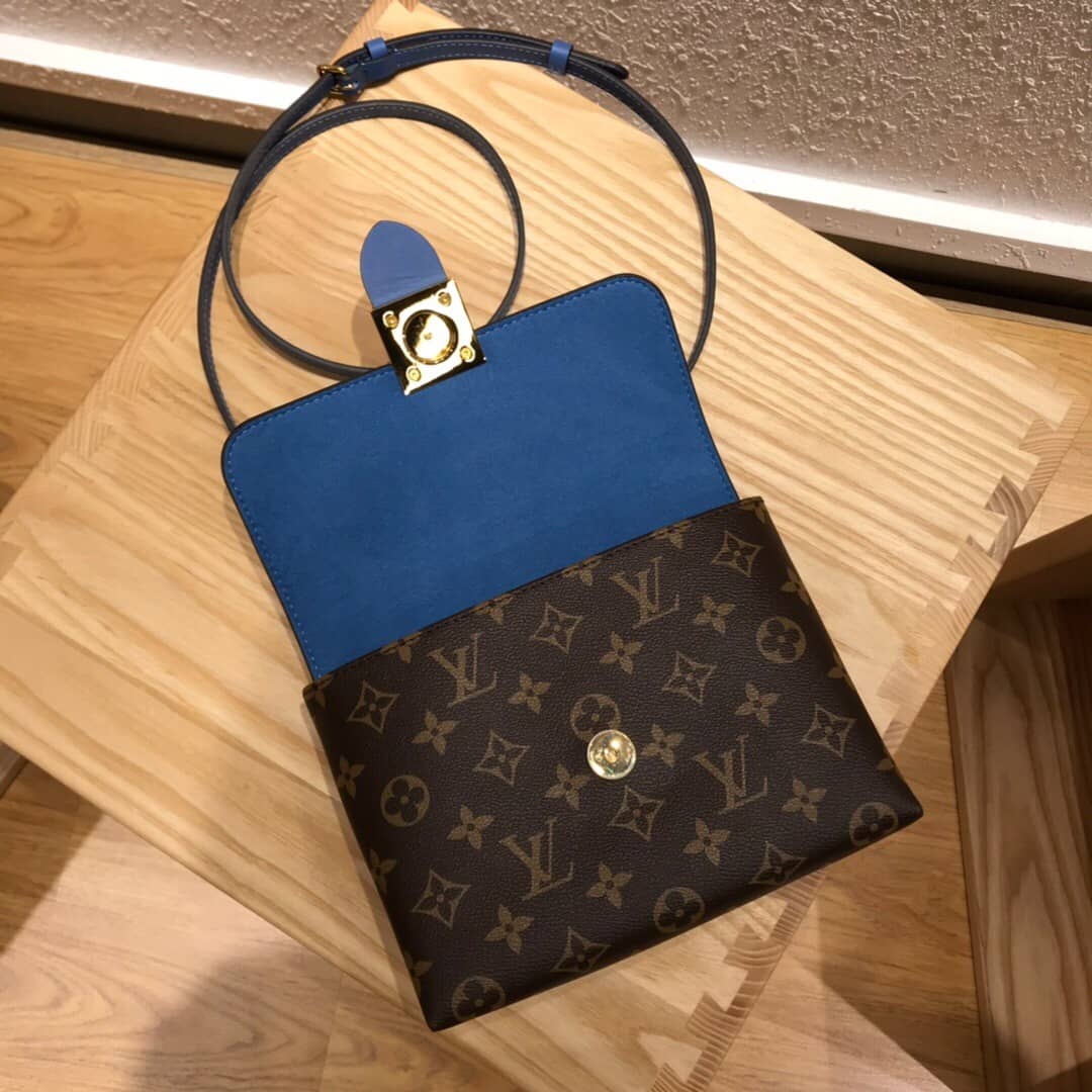 Louis Vuitton Monogram Canvas Locky BB Bag Replica Blue M44321