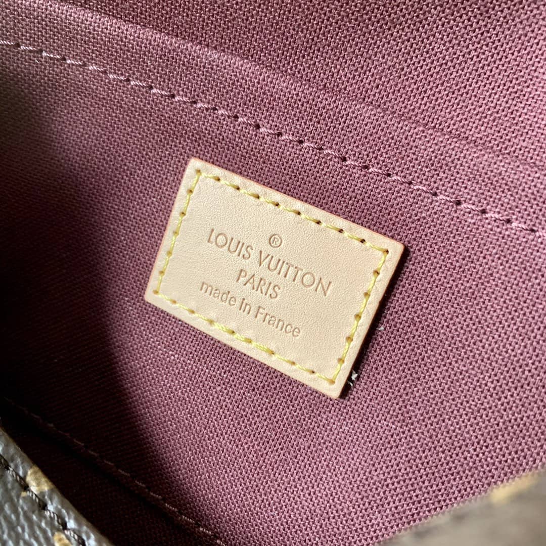 Louis Vuitton Favorite Monogram Canvas MM Replica Bag Brown M40718