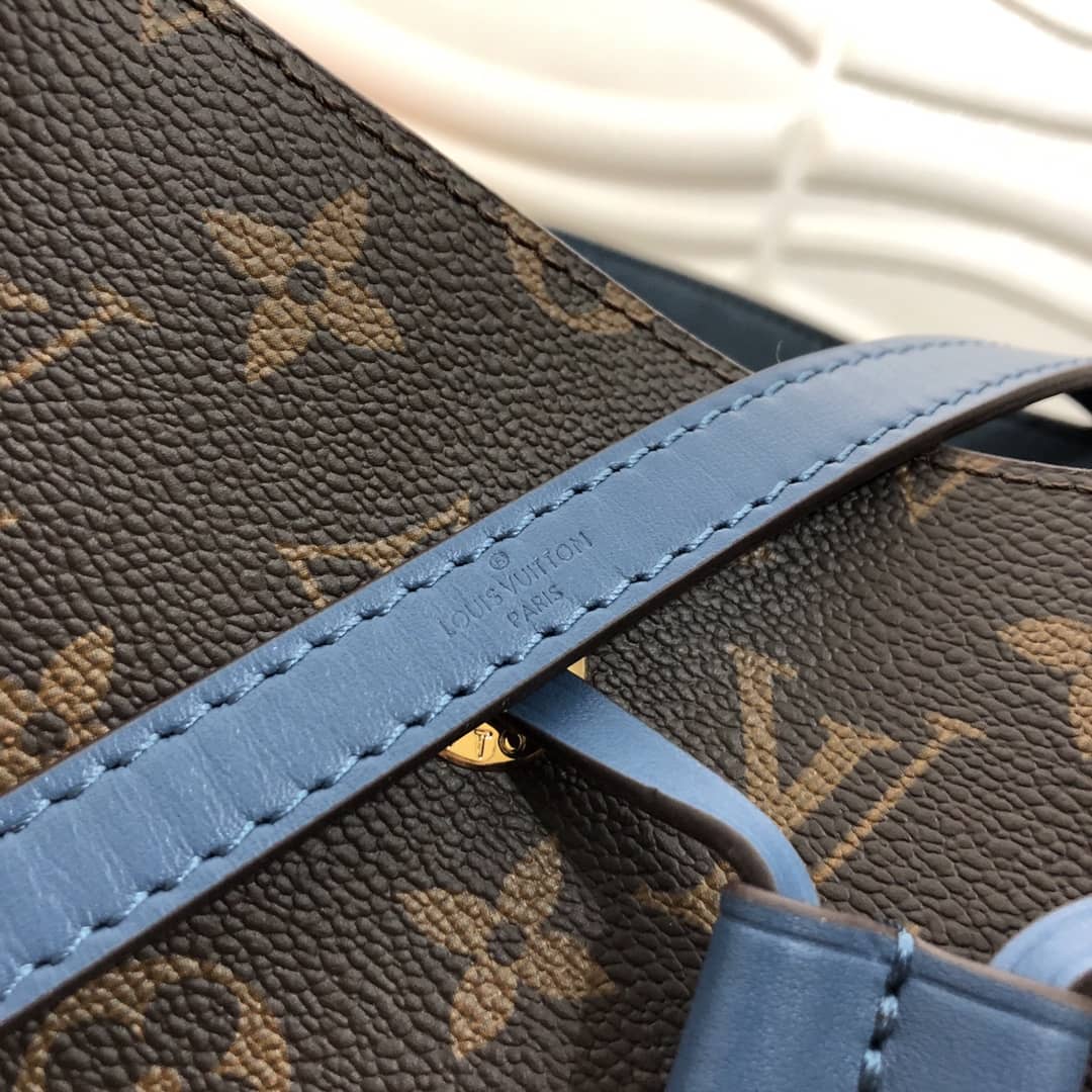 Louis Vuitton Neonoe Replica Bucket Bag Brown Blue M44020
