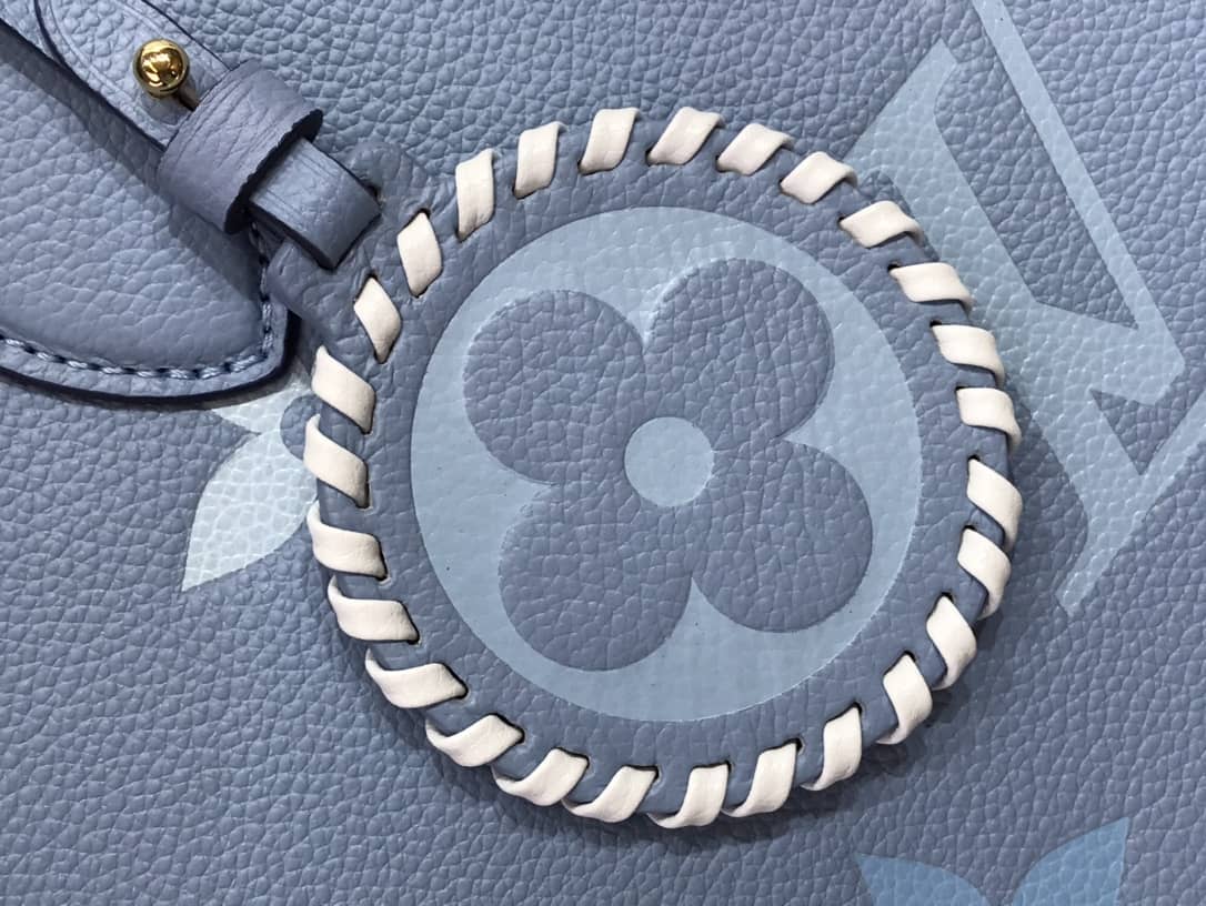 Louis Vuitton On the Go MM Monogram Empreinte Two-way Tote Replica Blue M45717