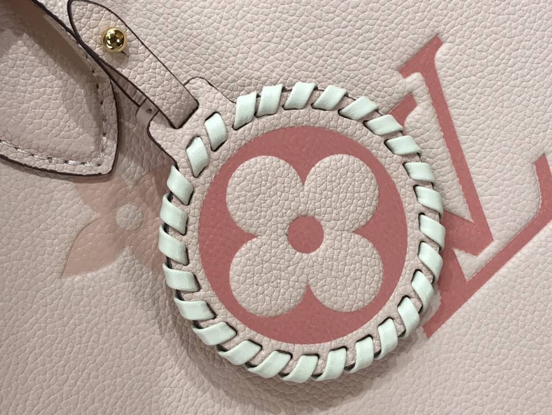 Louis Vuitton On the Go MM Monogram Empreinte Two-way Tote Replica Pink M45717