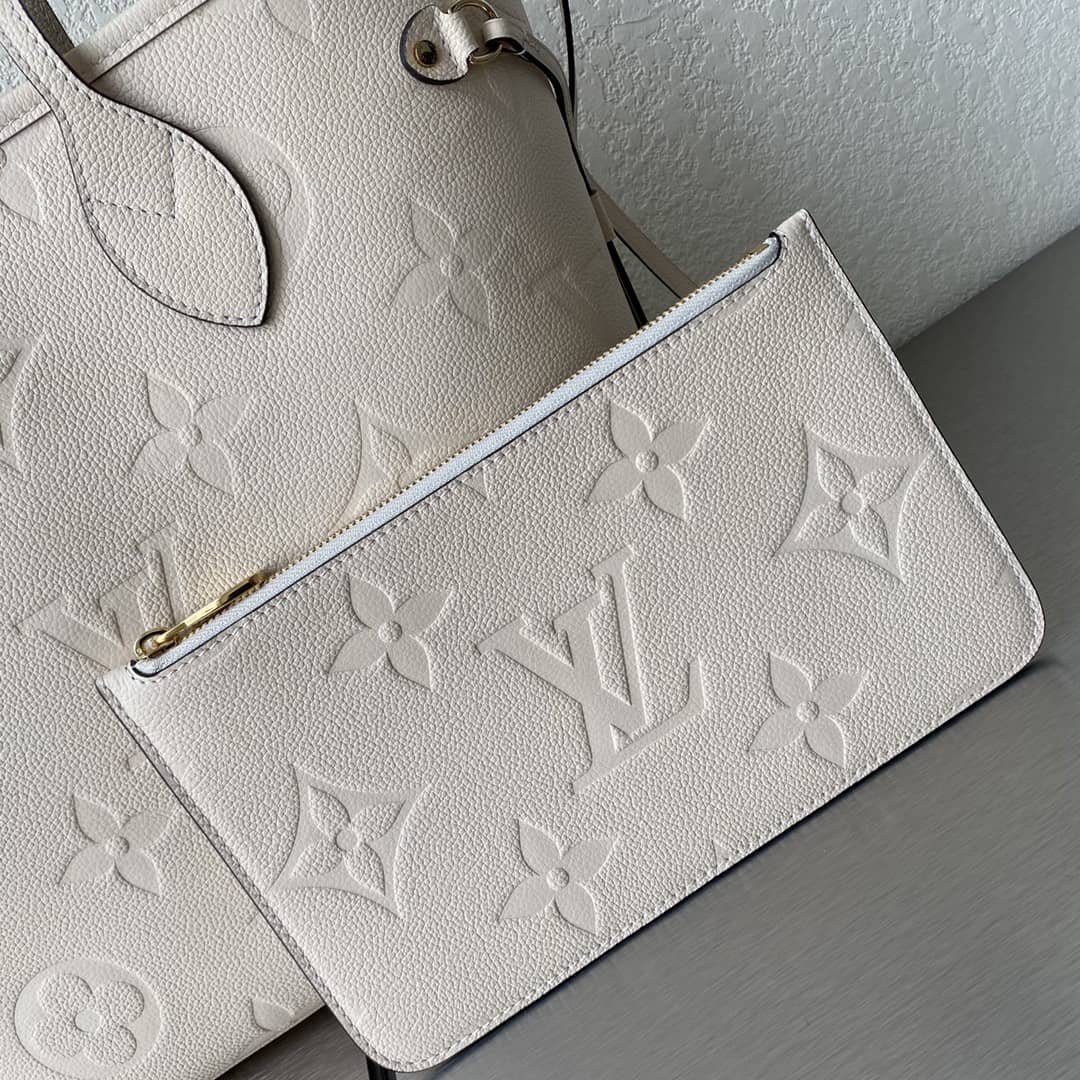 Louis Vuitton Neverfull Dupe MM Monogram Empreinte Leather Bag M45685