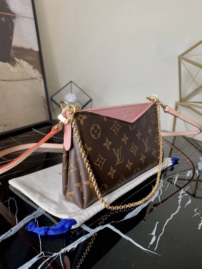 Louis Vuitton Pallas Replica Clutch Monogram 2way Pink M41638