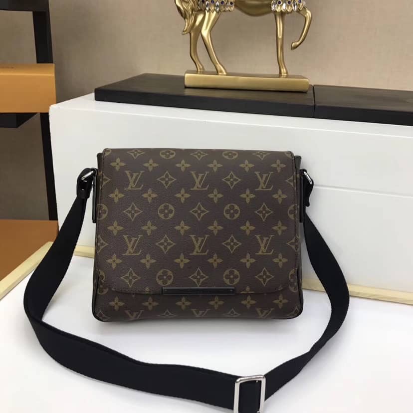 Louis Vuitton Monogram Macassar Canvas District PM Replica Shoulder Bag M40935