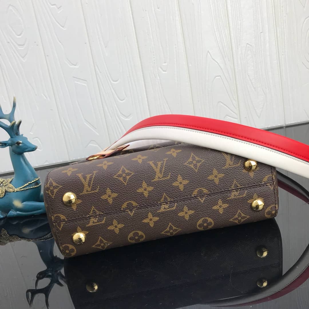 Louis Vuitton Cluny BB Monogram Canvas Shoulder Handbag Replica Red M42738