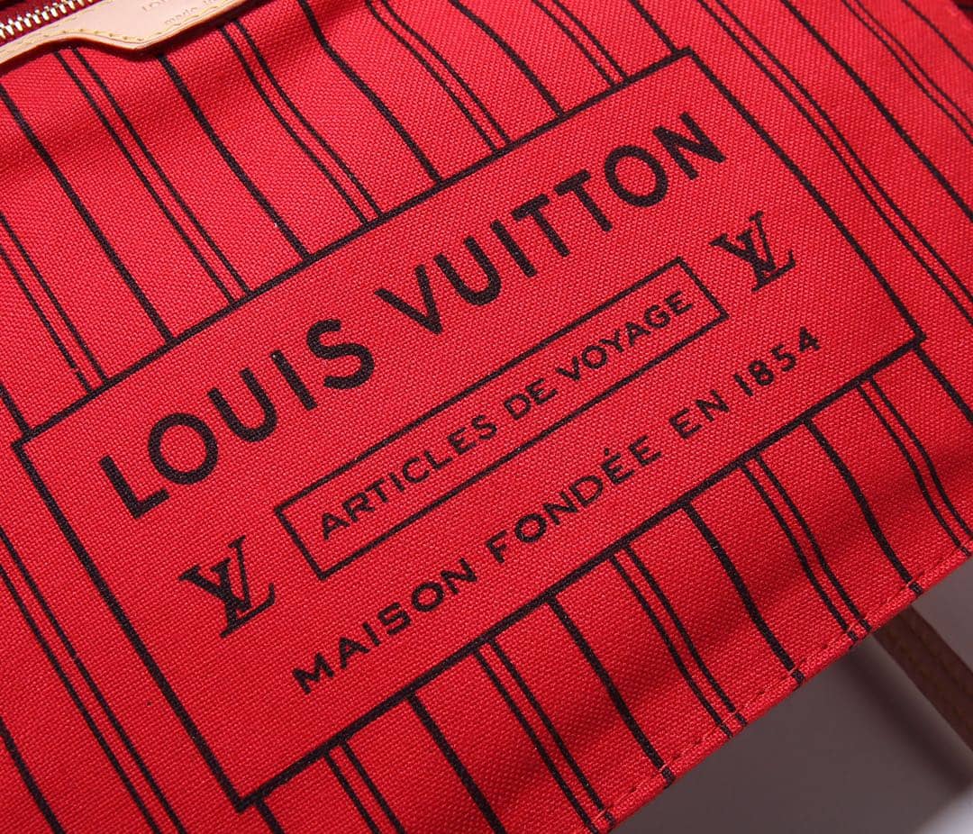 Louis Vuitton Monogram Neverfull MM Bag Replica Red M40995