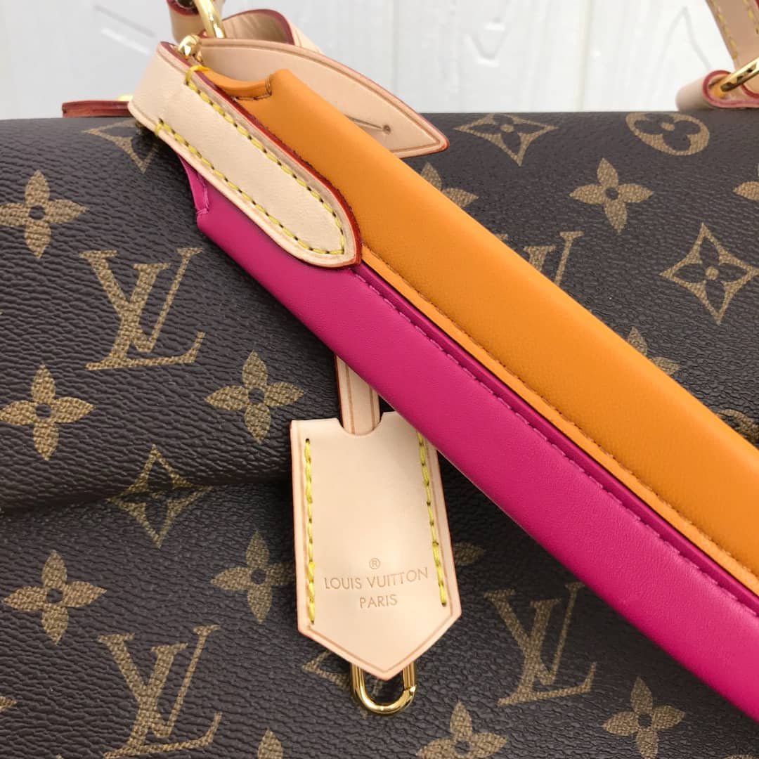 Louis Vuitton Cluny BB Monogram Canvas Shoulder Bag Replica Pink M42738