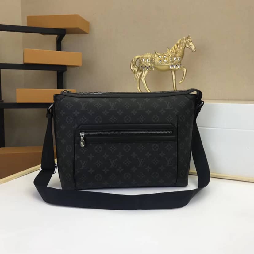 Louis Vuitton Odyssey Monogram Eclipse MM Messenger Bag Replica M44224