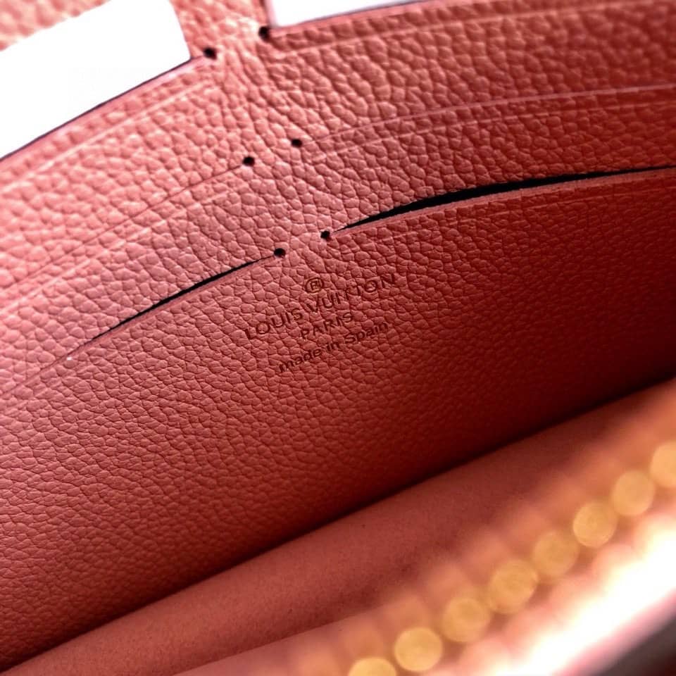 Louis Vuitton Monogram Empreinte Vavin Chain Long Wallet Replica Pink M67839