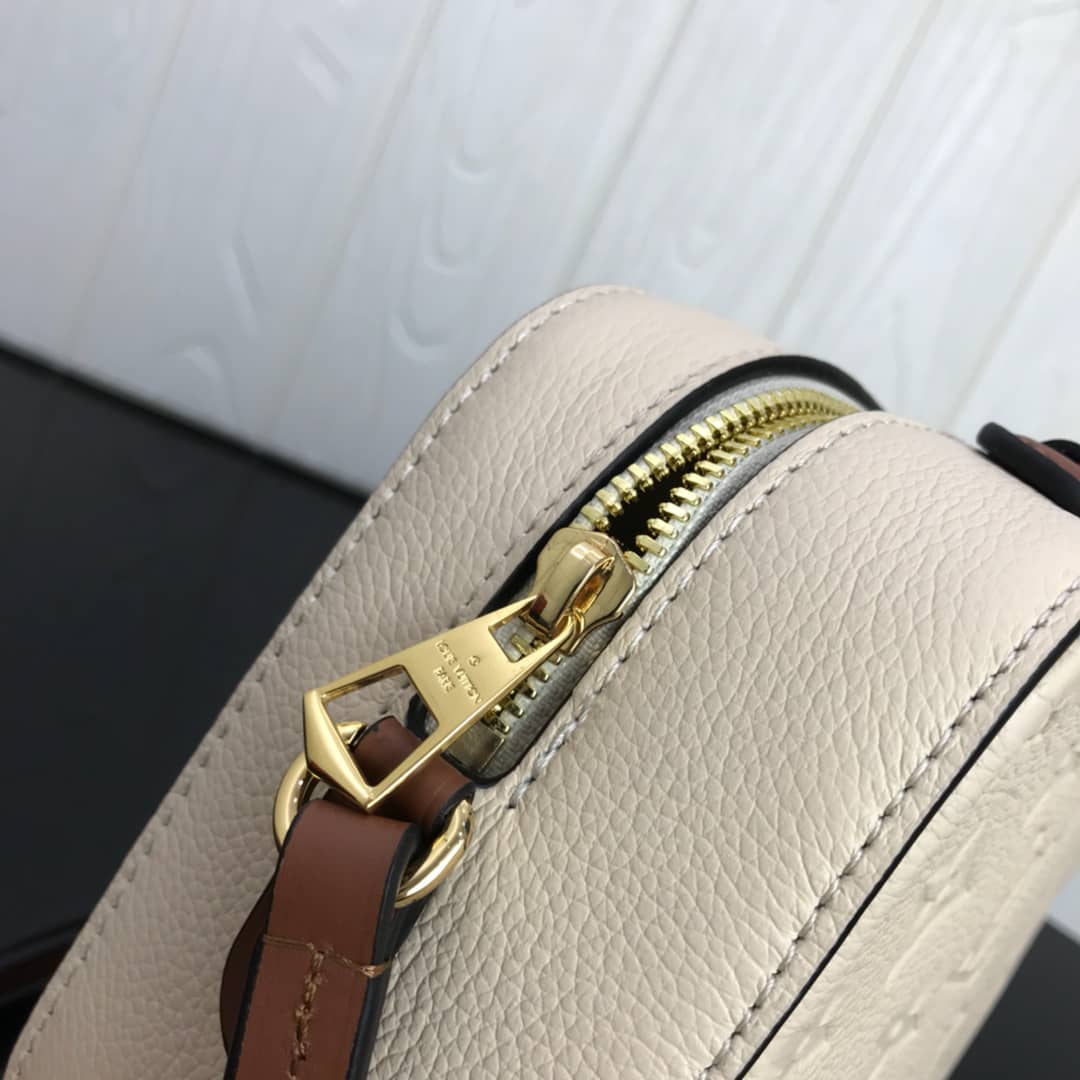 Louis Vuitton Saintonge Monogram Empreinte Replica Bag White M44593
