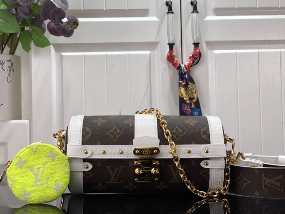 Louis Vuitton Papillon Trunk Monogram White M81485 Replica Crossbody Bag