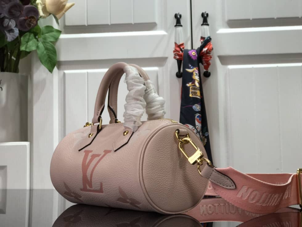 Louis Vuitton Monogram Empreinte Papillon BB Pink M45708 Replica Shoulder Bag