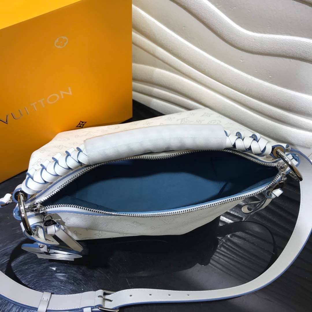 Louis Vuitton Beaubourg Hobo MM Mahina Leather Replica White M56073