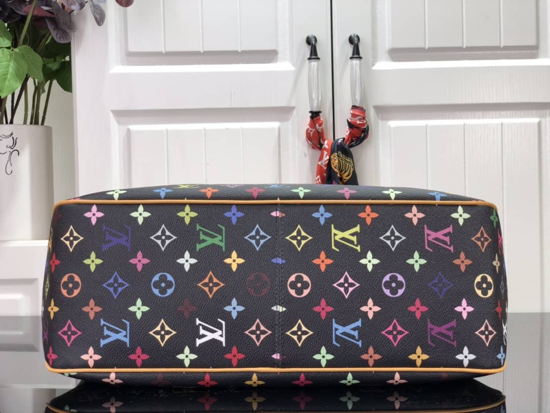 Louis Vuitton Delightful PM Monogram Multicolor Shoulder Bag Replica Black M40352