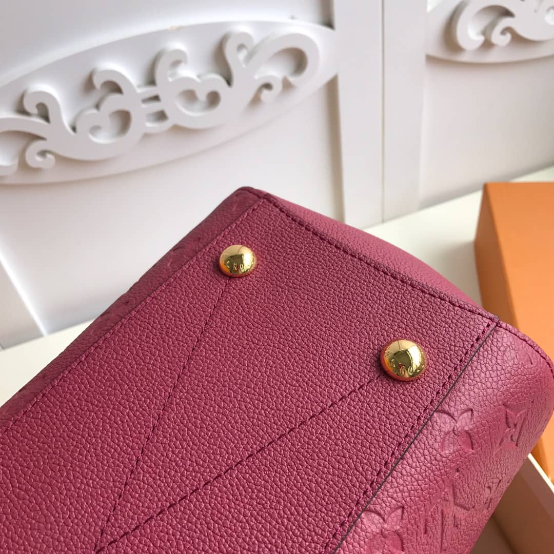 Louis Vuitton Monogram Montaigne MM Shoulder Bag Replica Red M41048