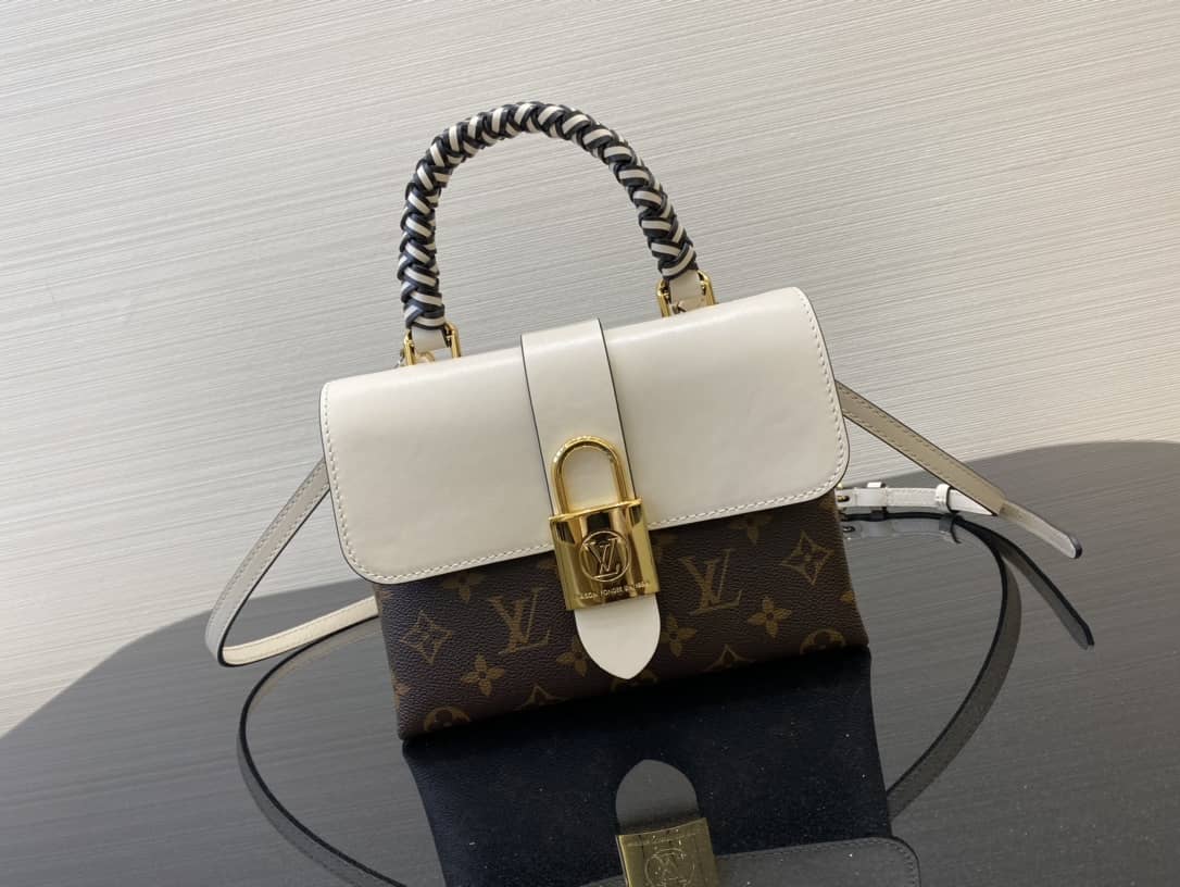 Louis Vuitton Monogram Canvas Locky BB Bag Replica White M44321
