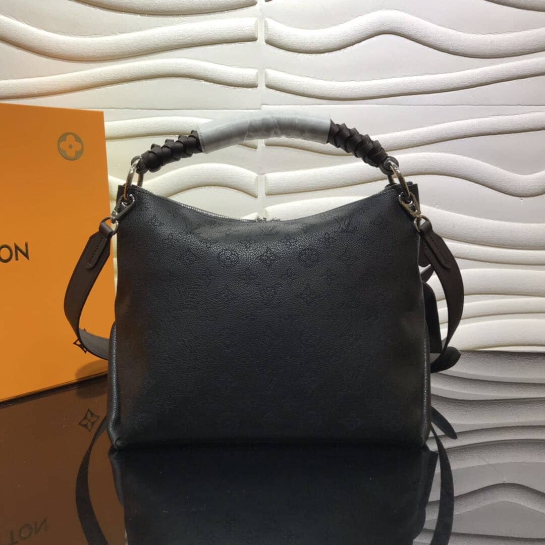 Louis Vuitton Beaubourg Hobo MM Mahina Leather Replica Black M56073