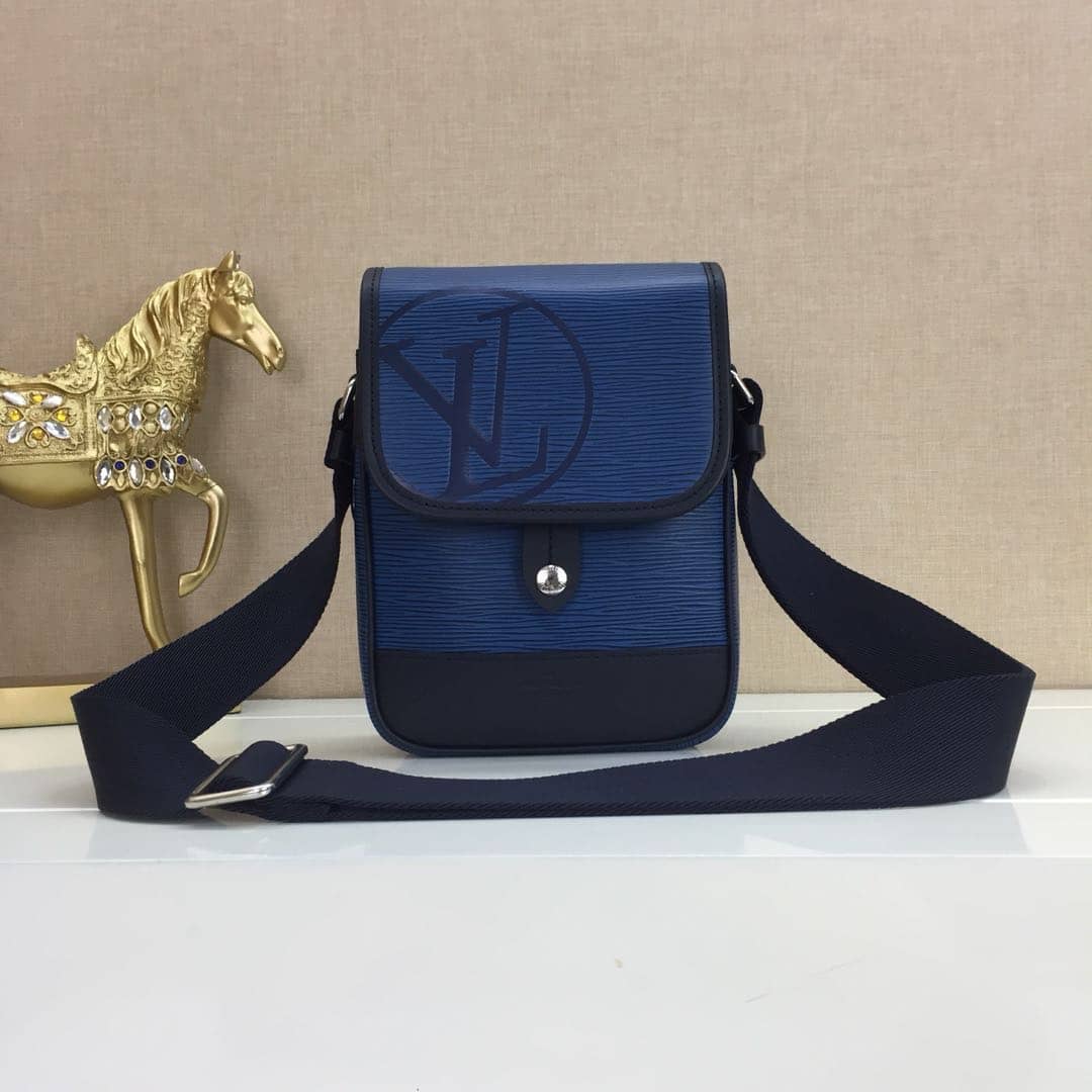 Louis Vuitton EPI Downtown BB Messenger Bag Replica Blue M53497