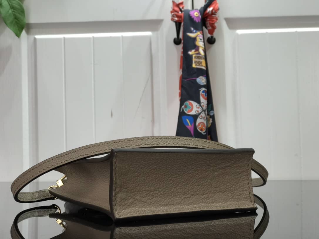 Louis Vuitton Monogram Petit Sac Plat Bag Replica Gray M80449