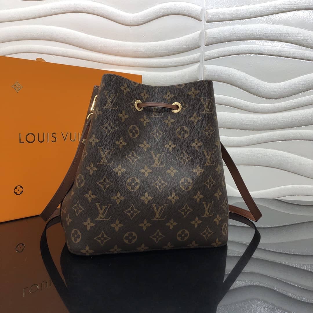 Louis Vuitton Neonoe Replica Bucket Bag Brown M44020