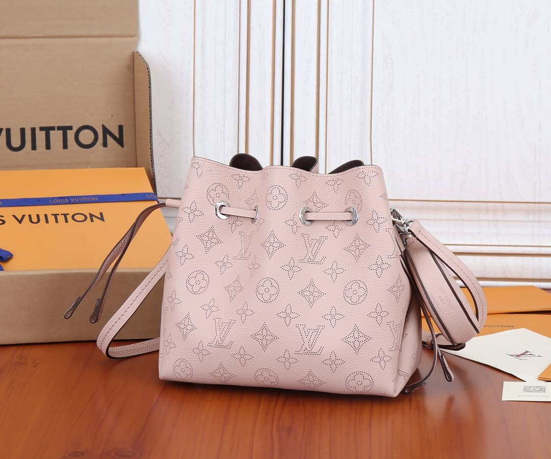 Louis Vuitton Bella Leather Replica Shoulder Bag Pink M57070