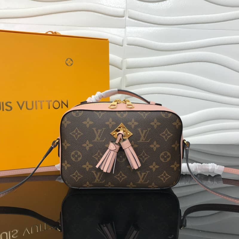Louis Vuitton Saintonge Monogram Canvas Replica Shoulder Bag Pink M43557